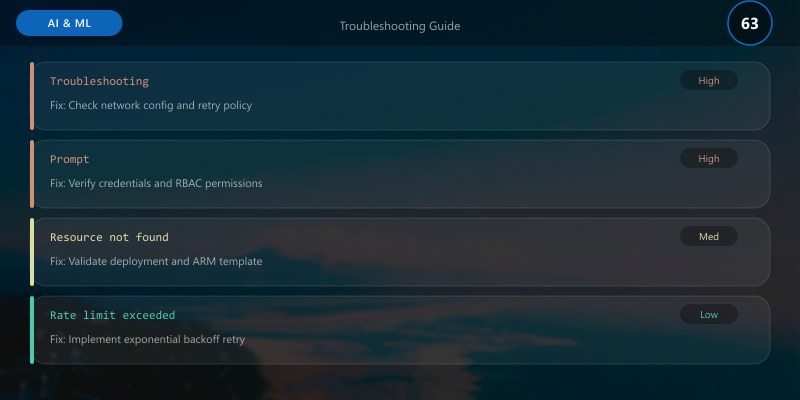 Troubleshooting Guide