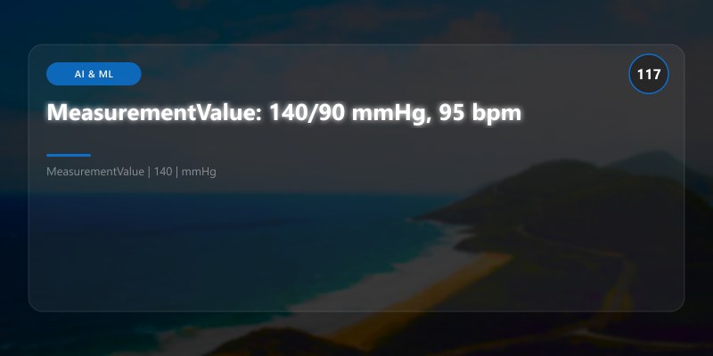 MeasurementValue: 140/90 mmHg, 95 bpm