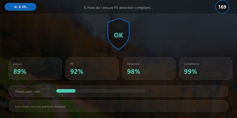 4. How do I ensure PII detection compliance (GDPR, HIPAA)?