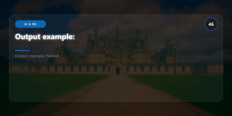 Output example: