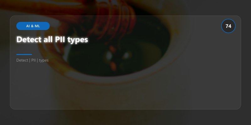 Detect all PII types