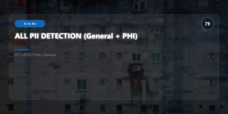 ALL PII DETECTION (General + PHI)