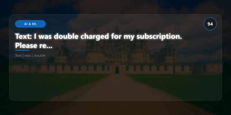 Text: I was double charged for my subscription. Please refund the duplicate transac...