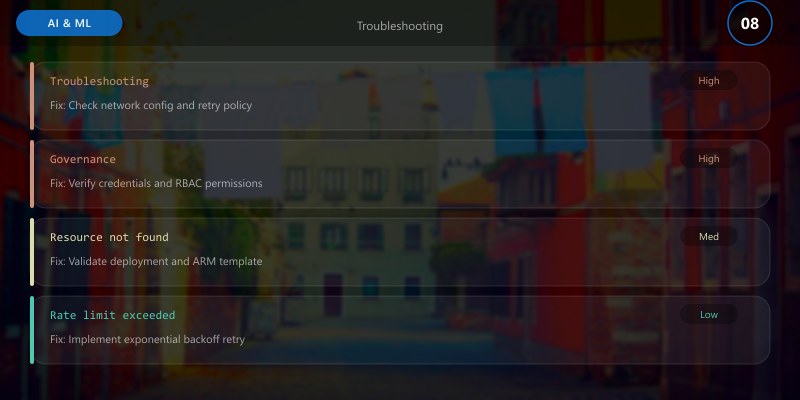 Troubleshooting
