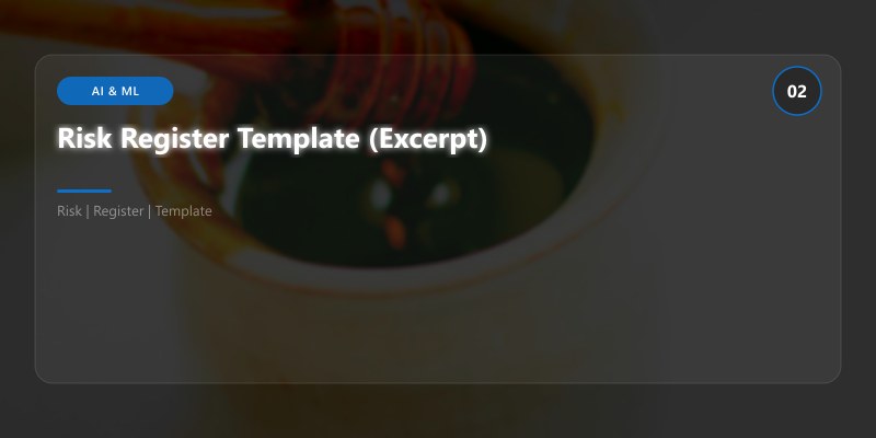 Risk Register Template (Excerpt)