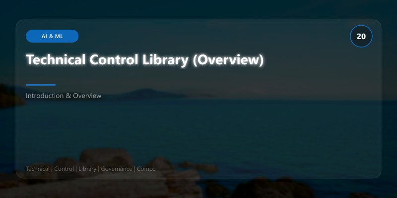 Technical Control Library (Overview)