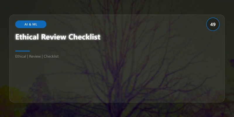 Ethical Review Checklist