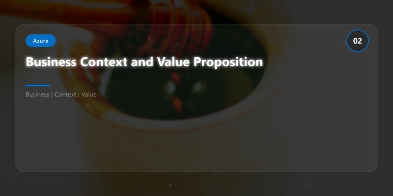Business Context and Value Proposition