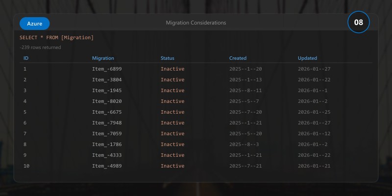 Migration Considerations