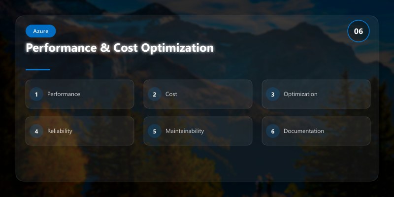 Performance & Cost Optimization