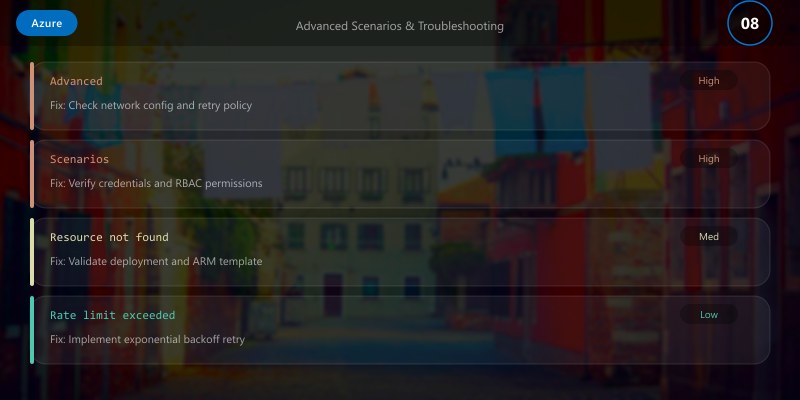 Advanced Scenarios & Troubleshooting