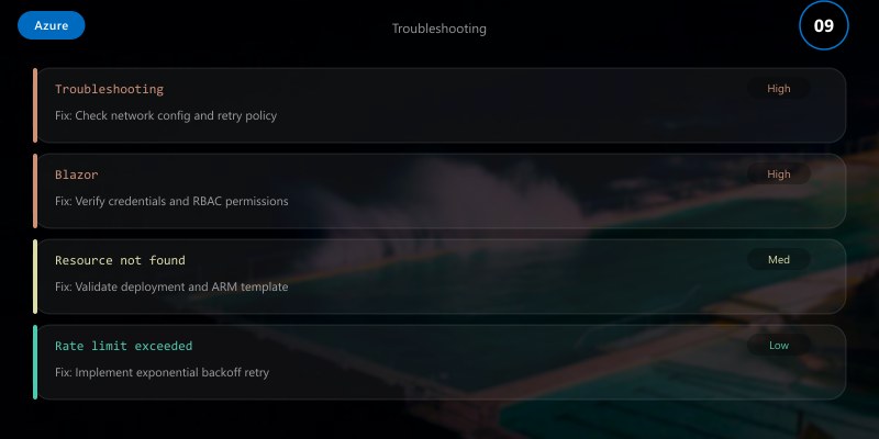 Troubleshooting