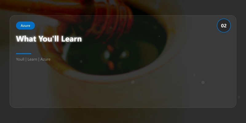 What You'll Learn