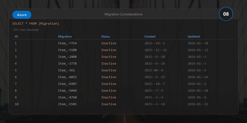 Migration Considerations