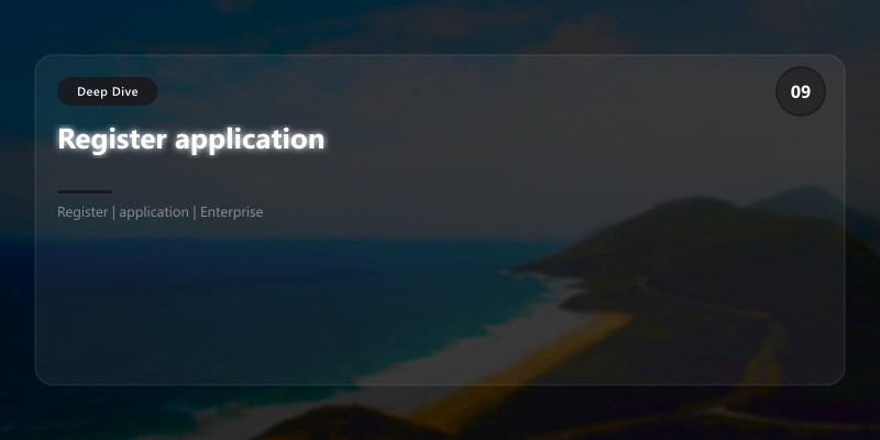 Register application