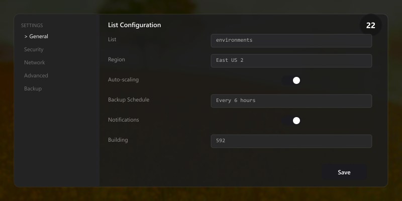 List environments