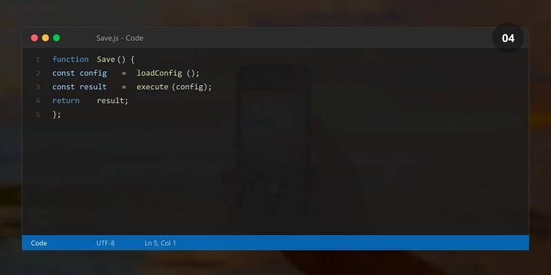 Save function code