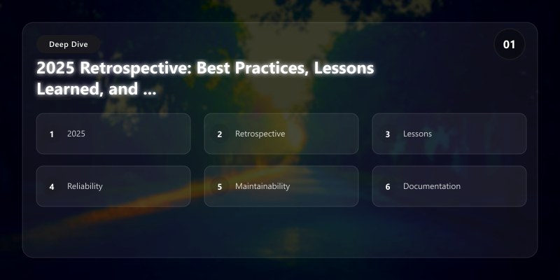 2025 Retrospective: Best Practices, Lessons Learned, and 2026 Predictions