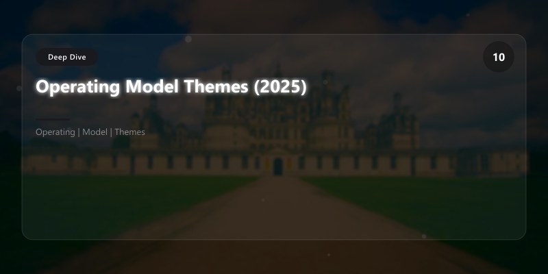 Operating Model Themes (2025)