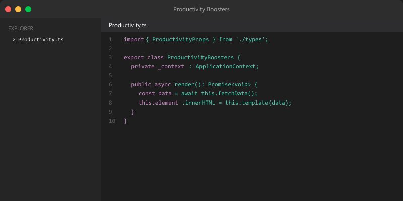 Productivity Boosters