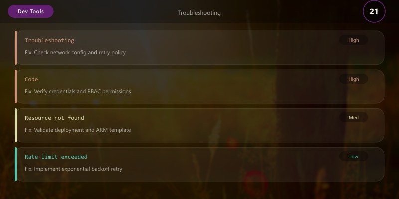 Troubleshooting