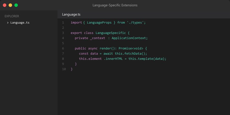 Language-Specific Extensions