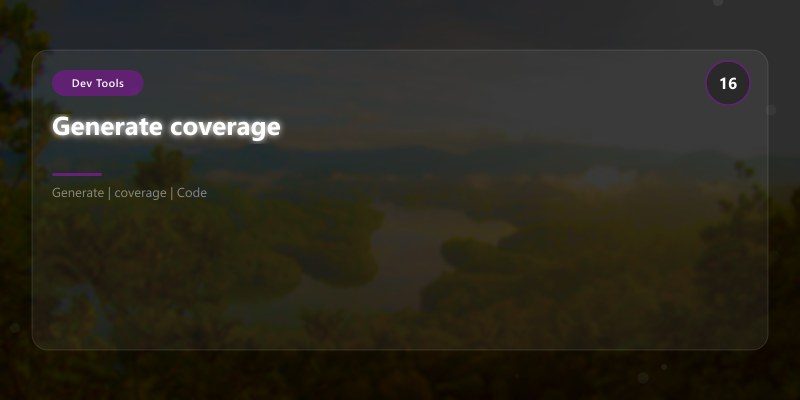 Generate coverage
