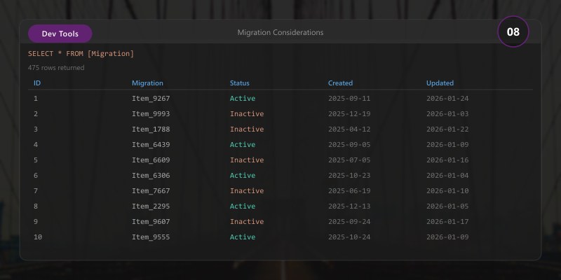 Migration Considerations