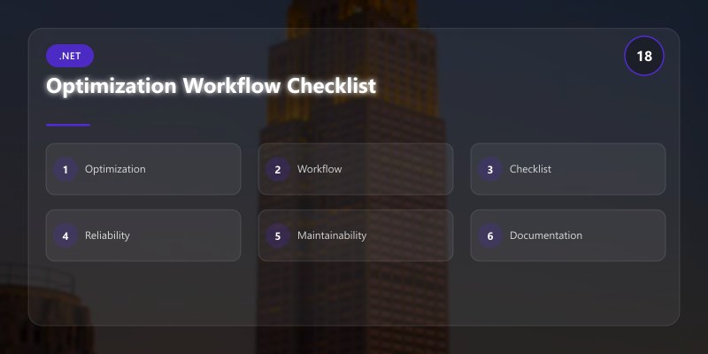 Optimization Workflow Checklist