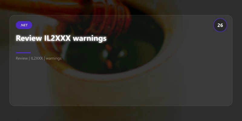 Review IL2XXX warnings