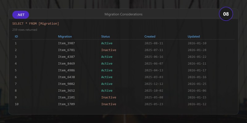 Migration Considerations