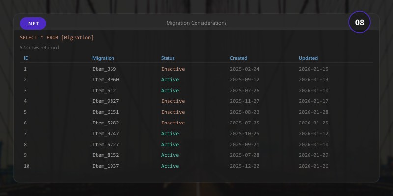 Migration Considerations