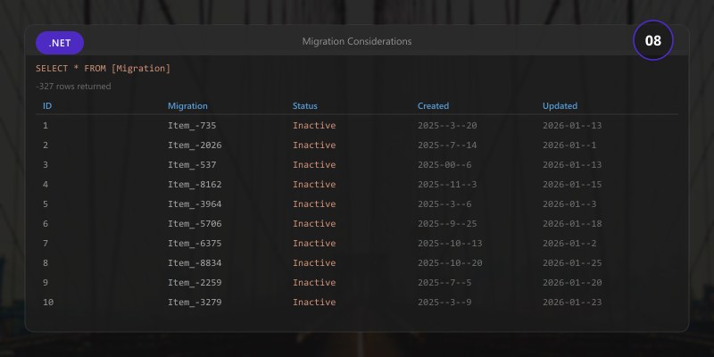 Migration Considerations