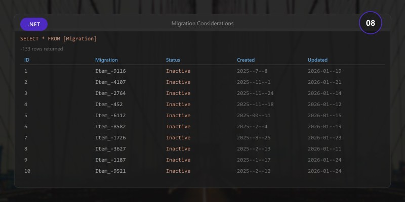Migration Considerations