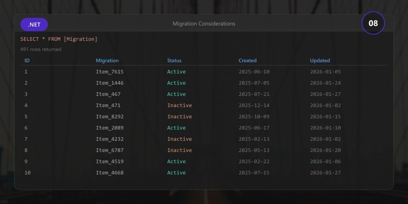 Migration Considerations