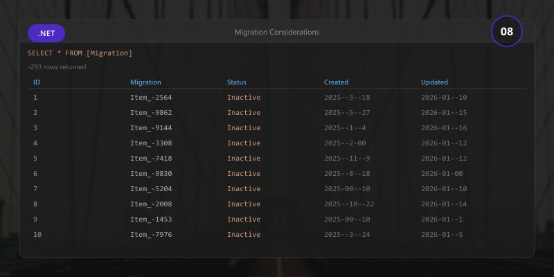 Migration Considerations
