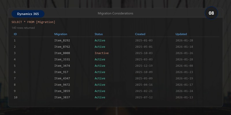 Migration Considerations