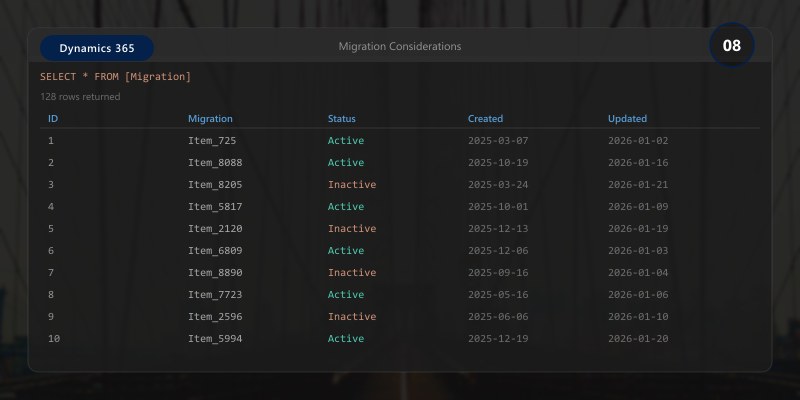 Migration Considerations