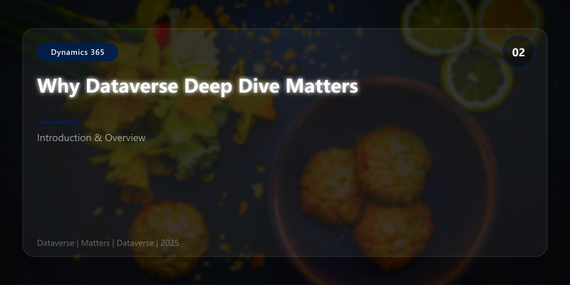 Why Dataverse Deep Dive Matters