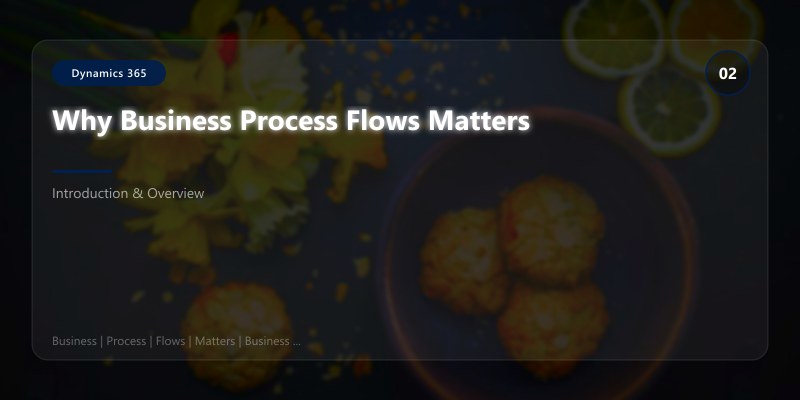 Why Business Process Flows Matters