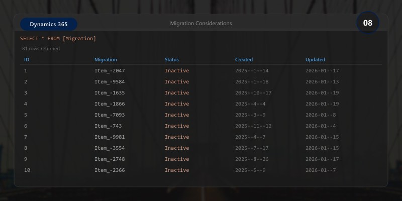Migration Considerations