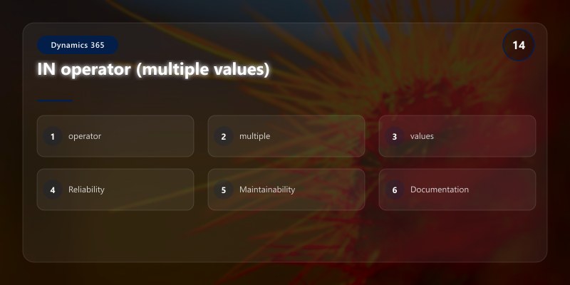 IN operator (multiple values)