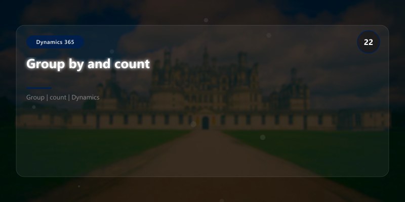 Group by and count