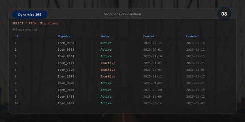 Migration Considerations