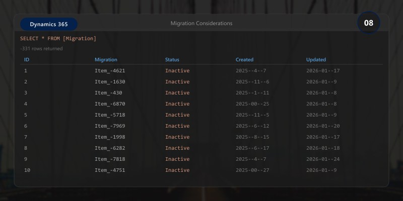 Migration Considerations