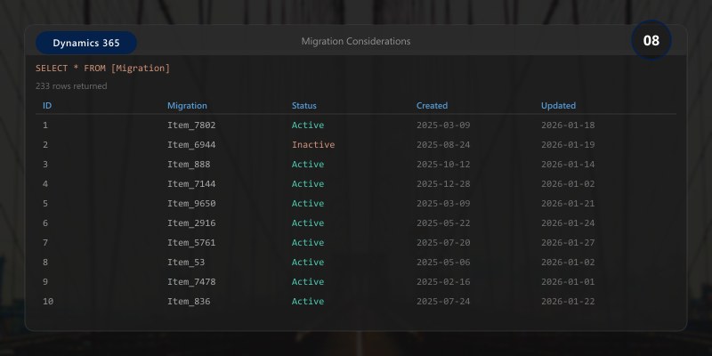 Migration Considerations