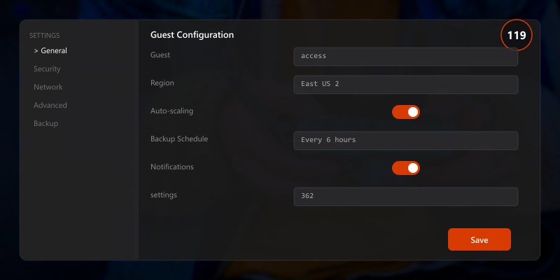 Guest access settings at team level