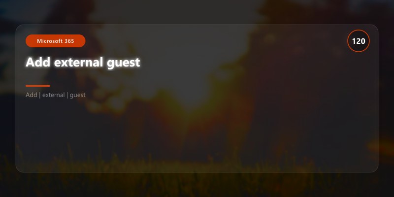 Add external guest
