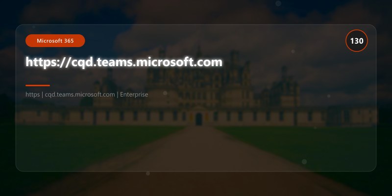 https://cqd.teams.microsoft.com
