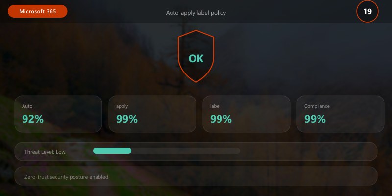 Auto-apply label policy
